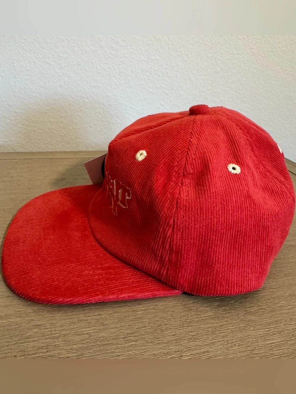 Tiny Whales Take It Easy Corduroy Hat 6-12Y NWT